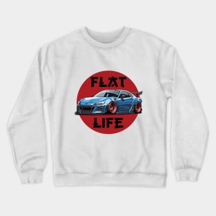 Subaru BRZ Car Art - Widebody Modified Flat Engine JDM Car Crewneck Sweatshirt